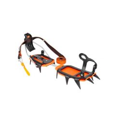 Raki ICE półautomatyczne + antisnow do wspinaczki Climbing Technology. Czarne buty trekkingowe męskie Climbing Technology, bez wzorów, sportowe, bez obcasa, bez zapięcia. Za 443.99 zł.
