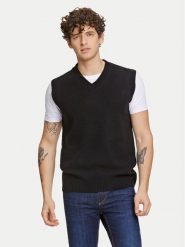 Lindbergh Sweter 30-800221 Czarny Relaxed Fit. Czarne kardigany męskie Lindbergh, m, bez wzorów, z wełny, bez ramiączek. Za 109.99 zł.