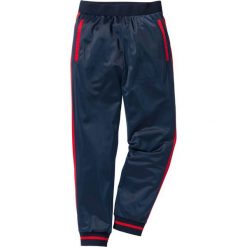 Spodnie sportowe trykotowe bonprix ciemnoniebieski. Długie spodnie sportowe męskie marki bonprix. Za 54.99 zł.