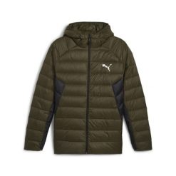 Męska kurtka puchowa PackLITE PUMA Dark Olive Green. Zielone kurtki męskie Puma, m, bez wzorów, z puchu, sportowe, bez ramiączek, bez kaptura. W wyprzedaży za 372.25 zł.
