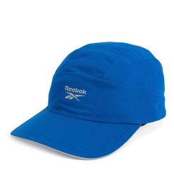 Czapka z daszkiem Reebok. Niebieskie czapki męskie Reebok, bez wzorów. Za 99.99 zł.
