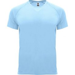 Męska Koszulka Sportowa Z Krótkim Rękawem Bahrain. Niebieskie t-shirty sportowe męskie ROLY, m, bez wzorów, sportowe, bez ramiączek. Za 25.99 zł.