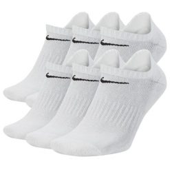 Skarpetki treningowe Nike Everyday Cushioned SX7675-100 6 pack niskie. Białe buty treningowe męskie Nike, bez wzorów, bez zapięcia, na fitness i siłownię. Za 74.90 zł.