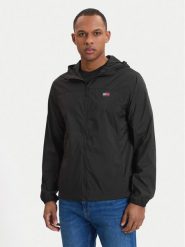Tommy Jeans Kurtka przejściowa DM0DM23112 Czarny Regular Fit. Czarne kurtki męskie Tommy Jeans, l, bez wzorów, z jeansu, bez ramiączek, bez kaptura. Za 409.99 zł.