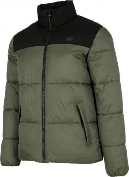 Kurtka męska 4f H4Z22-KUMP005 zielona r. S. Zielone kurtki męskie 4f, m, bez wzorów, bez ramiączek, bez kaptura. Za 252.70 zł.
