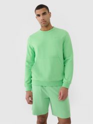 4F Bluza dresowa nierozpinana bez kaptura męska - zielona XL. Zielone bluzy nierozpinane męskie 4f, m, bez wzorów, z bawełny, sportowe, bez ramiączek, bez kaptura. W wyprzedaży za 99.99 zł.