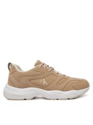Calvin Klein Jeans Sneakersy Retro Tennis Low Mg Mix Media YM0YM01171 Beżowy. Brązowe buty sportowe na co dzień męskie Calvin Klein Jeans, m, bez wzorów, z jeansu, retro, bez ramiączek, bez kaptura. Za 649.99 zł.
