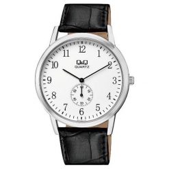 Zegarek Q&Q Męski Klasyczny QA60-304 Pasek czarny. Zegarki męskie marki Q&Q. Za 119.00 zł.