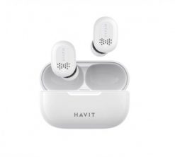 Bezprzewodowe słuchawki TWS Havit TW925 (biały). Białe słuchawki bluetooth Havit. Za 60.99 zł.