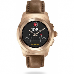 MyKronoz ZeTime PREMIUM REGULAR róż złoto/skóra brąz vintage. Zegarki sportowe marki MyKronoz. W wyprzedaży za 499.00 zł.