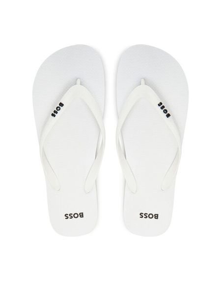 BOSS Japonki 50498208 Biały. Białe klapki i japonki męskie Boss, bez wzorów, z syntetyku. Za 169.99 zł.