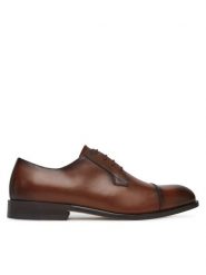 BOSS Półbuty Limber 50541744 Brązowy. Brązowe eleganckie półbuty męskie Boss, ze skóry, wizytowe, bez obcasa, bez zapięcia. Za 709.99 zł.