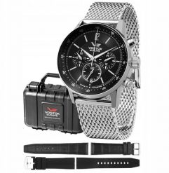Zegarek Vostok Europe Zegarek męski Vostok Europe VK63-560A690-MEGA SET srebrny. Szare zegarki męskie Vostok Europe, srebrne. Za 1,725.00 zł.