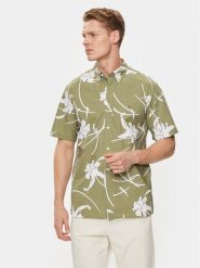 Tommy Hilfiger Koszula Tropical MW0MW34587 Zielony Regular Fit. Zielone koszule męskie Tommy Hilfiger, m, bez wzorów, z bawełny, bez kołnierzyka, bez ramiączek. Za 469.99 zł.