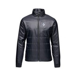 Kurtka puchowa Black Diamond Solution 2.0. Czarne kurtki męskie Black Diamond, bez wzorów, z puchu, sportowe, bez ramiączek, bez kaptura. Za 851.50 zł.