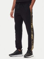 Plein Sport Spodnie dresowe PAEC MJT2602 STE003N Czarny Regular Fit. Czarne długie spodnie sportowe męskie Plein Sport, bez wzorów, z bawełny. Za 1,064.00 zł.