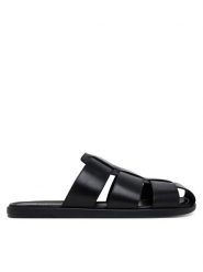 Aldo Klapki Marais 13963701 Czarny. Czarne klapki i japonki męskie Aldo, bez wzorów, ze skóry. Za 259.99 zł.