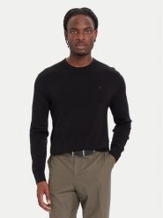 Calvin Klein Sweter LV04LB305G Czarny Regular Fit. Czarne kardigany męskie Calvin Klein, m, bez wzorów, z wełny, bez ramiączek. Za 519.99 zł.