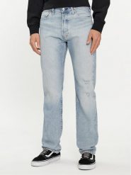 Levi's® Jeansy 501® 00501-3515 Niebieski Straight Fit. Niebieskie jeansy męskie bez wzorów, z bawełny. Za 339.99 zł.
