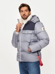 After Label Kurtka puchowa Katalla A00040 Szary Regular Fit. Szare kurtki męskie After Label, m, bez wzorów, z puchu, bez ramiączek, bez kaptura. Za 2,169.00 zł.