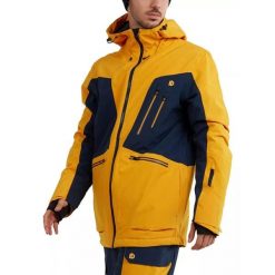Kurtka narciarska męska Decatur Jacket. Niebieskie kurtki narciarskie i snowboardowe męskie Fundango, m, bez wzorów, bez kaptura, narciarskie. Za 799.90 zł.