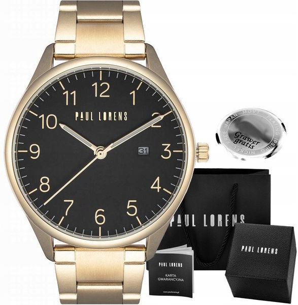 Zegarek męski Paul Lorens PASLO-1D1 Z GRAWEREM. Zegarki męskie Paul Lorens. Za 199.00 zł.