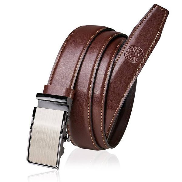 Skórzany pasek BETLEWSKI AUTO-LIC30 BR 95_K2 brązowy. Brązowe paski męskie Betlewski, bez wzorów, z materiału. Za 99.00 zł.