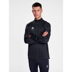 Bluza sportowa męska HUmmel hml ESSENTIAL HALF ZIP. Czarne bluzy nierozpinane męskie HUMMEL, l, bez wzorów, sportowe, bez ramiączek, bez kaptura. Za 118.00 zł.
