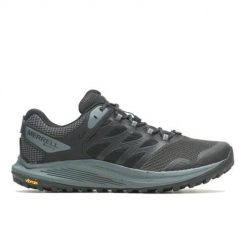 Buty trekkingowe męskie Merrell Nova 3 Gtx. Czarne buty trekkingowe męskie Merrell, bez wzorów, z materiału, bez zapięcia, trekkingowe. Za 782.00 zł.