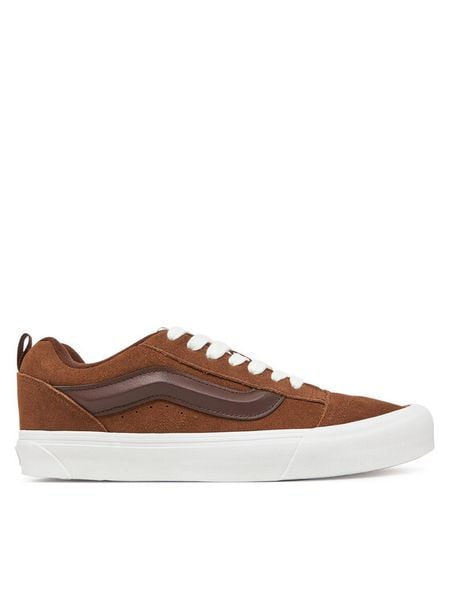 Vans Tenisówki Knu Skool VN000D6CDFM1 Brązowy. Brązowe trampki męskie Vans, bez wzorów, ze skóry, bez zapięcia. Za 239.99 zł.