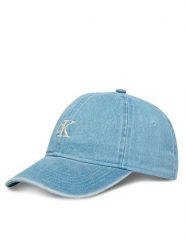 Calvin Klein Czapka z daszkiem Monogram Embroidery Denim Cap LV04G5003G Niebieski. Niebieskie czapki męskie Calvin Klein, bez wzorów, z bawełny. Za 169.99 zł.