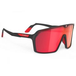 Okulary przeciwsłoneczne Rudy Project Spinshield Czarne. Czarne okulary przeciwsłoneczne męskie Rudy Project, bez wzorów, sportowe. Za 605.50 zł.