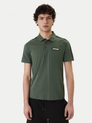 EA7 Emporio Armani Polo 7M001477 AF10375 U7260 Zielony Regular Fit. Zielone koszulki polo męskie EA7 Emporio Armani, l, bez wzorów, z bawełny, bez kołnierzyka, bez ramiączek. Za 429.99 zł.
