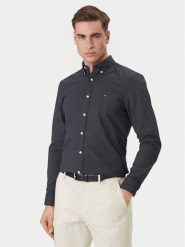 Tommy Hilfiger Koszula MW0MW42460 Granatowy Slim Fit. Niebieskie koszule męskie Tommy Hilfiger, m, bez wzorów, z bawełny, bez kołnierzyka, bez ramiączek. Za 369.99 zł.
