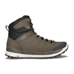 Buty trekkingowe męskie Lowa Malta Mid Gtx. Brązowe buty trekkingowe męskie Lowa, bez wzorów, z materiału, za kostkę, bez zapięcia. Za 829.00 zł.