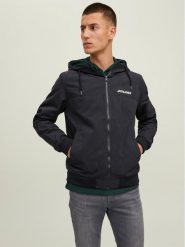 Jack & Jones Kurtka przejściowa 12200208 Czarny Regular Fit. Czarne kurtki męskie Jack & Jones, m, bez wzorów, z syntetyku, bez ramiączek, bez kaptura. Za 199.99 zł.