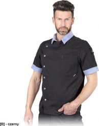 R.E.I.S. MARCATO - Bluza kucharska z krótkim rękawem, męska w kolorze biel wełny - biały XL. Białe bluzy nierozpinane męskie R.E.I.S., m, bez wzorów, z wełny, bez ramiączek, bez kaptura. Za 104.57 zł.