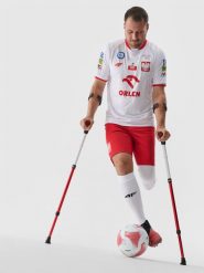 4F Koszulka replika domowa AMP Futbol męska - biała XL. Białe t-shirty sportowe męskie 4f, m, bez wzorów, z dzianiny, klasyczne, bez ramiączek. Za 289.99 zł.