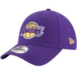 Czapka z daszkiem męska 9FORTY The League Los Angeles Lakers NBA Cap. Fioletowe czapki męskie New Era, bez wzorów, z poliesteru, sportowe. Za 119.99 zł.