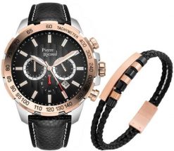 Zegarek męski Pierre Ricaud P97236.R214CH627.9.BL czarny. Czarne zegarki męskie Pierre Ricaud. Za 565.00 zł.