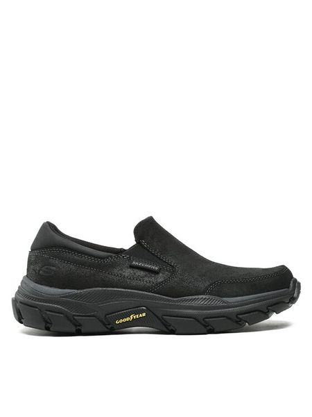 Skechers Półbuty Calum 204480/BBK Czarny. Czarne codzienne półbuty męskie Skechers, bez wzorów, ze skóry, bez obcasa, bez zapięcia. Za 269.99 zł.