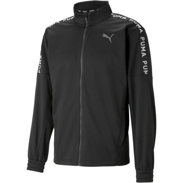 Kurtka męskie Puma Fit Lightweight Powrfleece Full Zip. Czarne kurtki męskie Puma, m, bez wzorów, z poliesteru, bez ramiączek, bez kaptura. Za 290.00 zł.