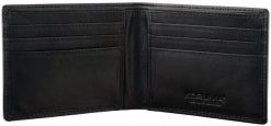 Cienki portfel męski skórzany typu SLIM (Czarny) Uniwersalny. Czarne portfele męskie KORUMA, bez wzorów. Za 120.99 zł.