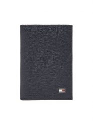 Tommy Hilfiger Portfel Th Flag Bifold AM0AM13522 Granatowy. Niebieskie portfele męskie Tommy Hilfiger, bez wzorów, ze skóry. Za 269.99 zł.