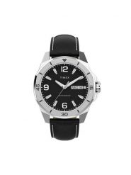 Timex Zegarek Essex TW2W79800 Czarny. Czarne, analogowe zegarki męskie Timex. Za 489.99 zł.