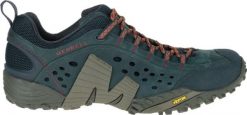 Buty trekkingowe męskie Merrell Intercept granatowe r. 44 1/2 (J559593). Buty trekkingowe męskie Merrell, bez wzorów, bez zapięcia. Za 641.99 zł.