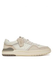 Clarks Sneakersy Courtlite2 Lo 26181290 Écru. Buty sportowe na co dzień męskie Clarks, m, bez wzorów, ze skóry, bez ramiączek, bez kaptura. Za 289.99 zł.