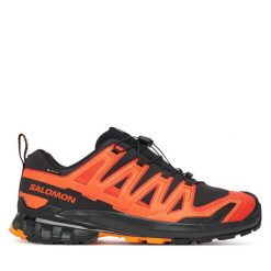 Trekkingi Salomon. Czerwone buty trekkingowe męskie Salomon, bez wzorów, z gore-texu, bez zapięcia, trekkingowe, gore-tex. Za 629.99 zł.