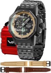 Zegarek męski Vostok Europe YM86-640C697B czarny. Czarne zegarki męskie Vostok Europe. Za 8,684.05 zł.