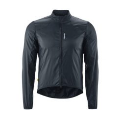 Windbreaker Gonso Road. Czarne kurtki treningowe męskie Gonso, bez wzorów, bez kaptura, rowerowe. W wyprzedaży za 346.00 zł.
